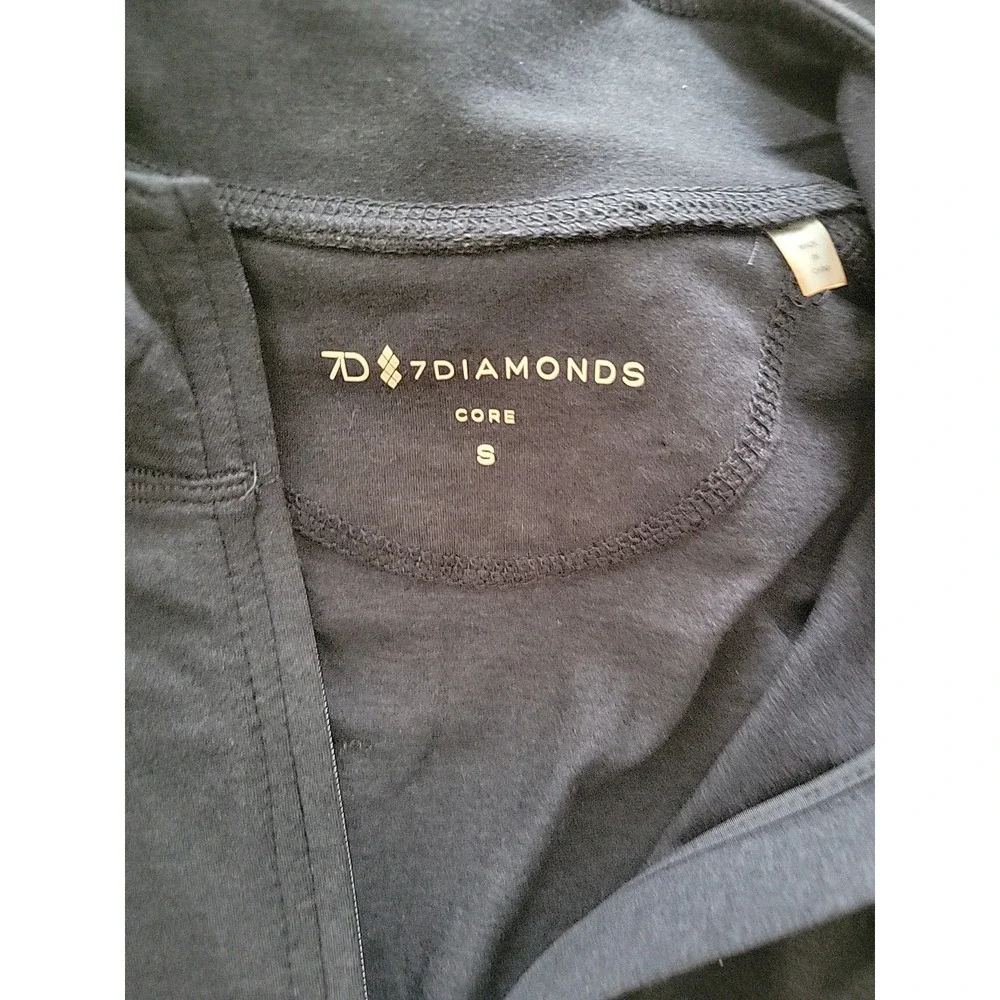 7 Diamonds Core Performance Quarter Zip Mens Small Navy Blue Pockets NWT